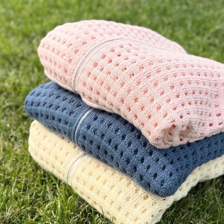 FARM FULL-ZIP SUMMER KNIT HOODIE