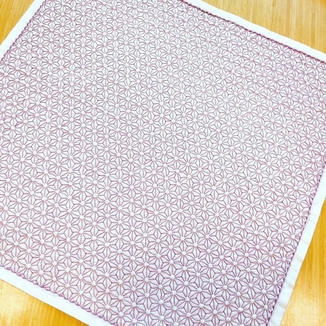 刺し子ふきんキット3「一目麻の葉」 糸なし