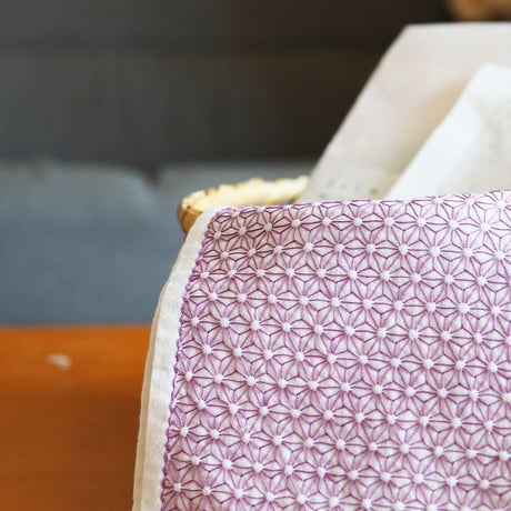 刺し子ふきんキット3「一目麻の葉」 糸なし