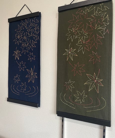 【季節のタペストリーキット】紅葉（糸別売）