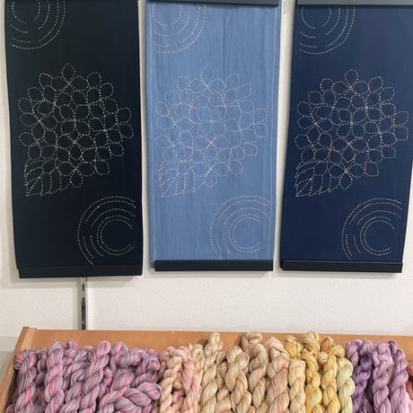 【季節のタペストリーキット】紫陽花（糸別売）