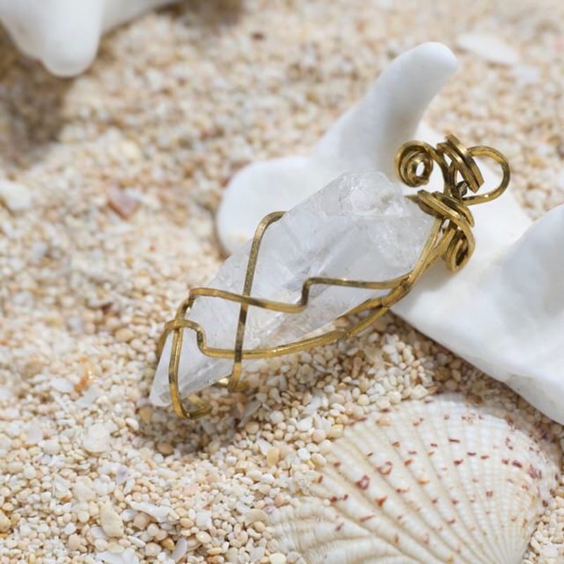 希少】オールドストックレムリアンシードクリスタルゴールドルチル