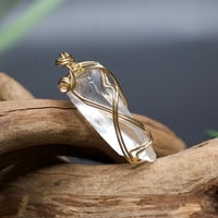 〈レムリアの叡智で本質から幸せを生きる〉【正統派レムリアンシード】14KGF製　ワイヤーラップペンダント (3）