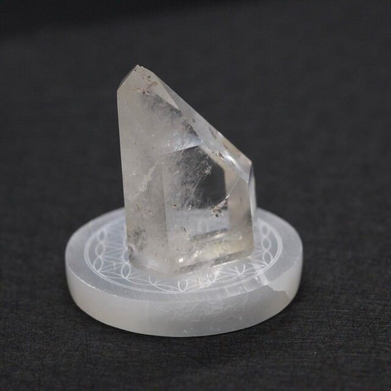 ホワイトヘッドマインクォーツ☆ポリッシュ　証明シールあり ホワイトヘッドマインクォーツ☆ポリッシュ証明シールあり