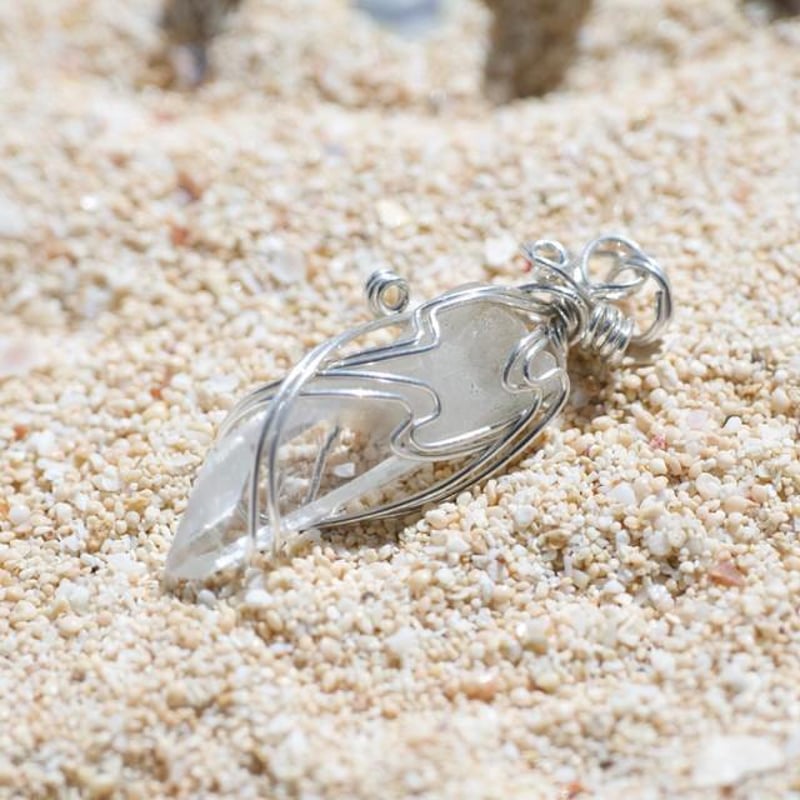 ガネッシュヒマール産水晶ネックレス 浄化アイテム付き ガネッシュヒマール産水晶ネックレス 浄化アイテム付き