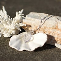 〈スピリチュアル・グレイス〉【アンダラクリスタル・超希少ペール・ラベンダー】シルバー925ワイヤーラップペンダント