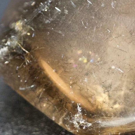 〈暗闇を照らすセントエルモの火〉スーパーセブン（R）ハーフポリッシュ特大原石