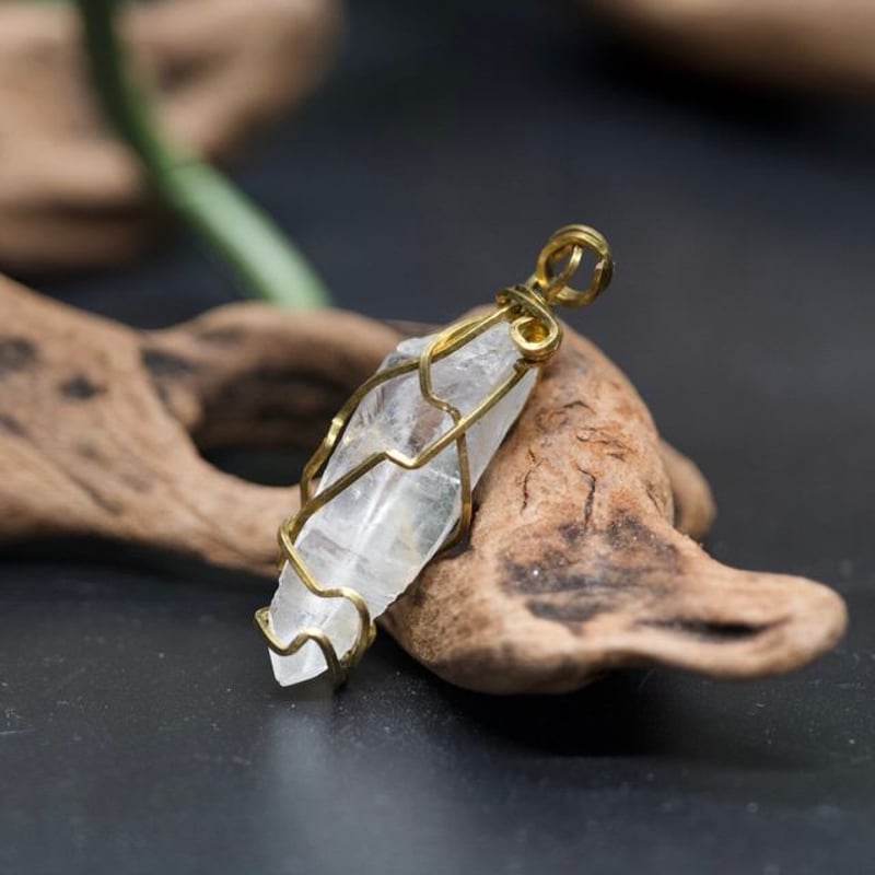 希少】オールドストックレムリアンシードクリスタルゴールドルチル