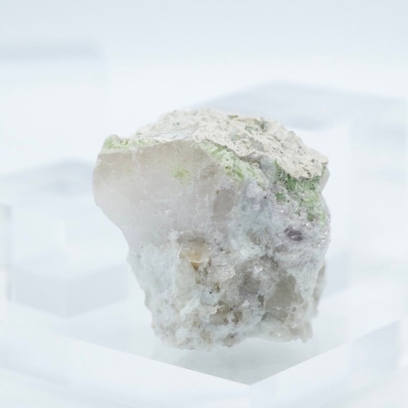 天然ピンクモルガナイト、クォーツクリスタル、グリーントルマリン