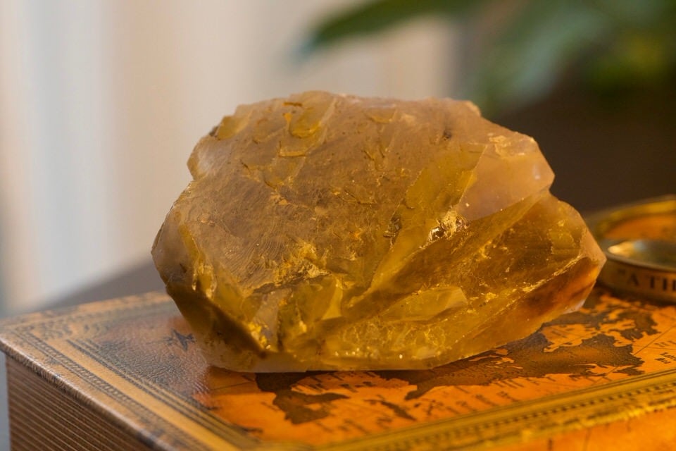 超レア 初期 デッドストック ゴールデンザギマウンテン クォーツ 原石