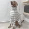 Fuzzy Stripe High-neck Rompers　GRAY Stripe　JPY10,500+10%TAX