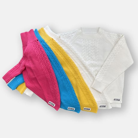 Cable Knit Pullover for Dogs　PINK　JPY8,900+10%TAX