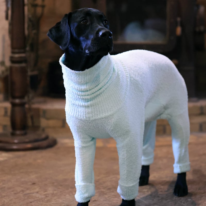 Fluffy Warm High-neck Rompers LEMON (yellow) JP