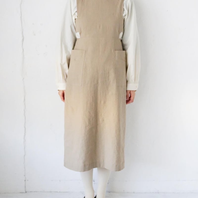 暮chic by futatsukukuri ボタンのワンピース(beige) | kot