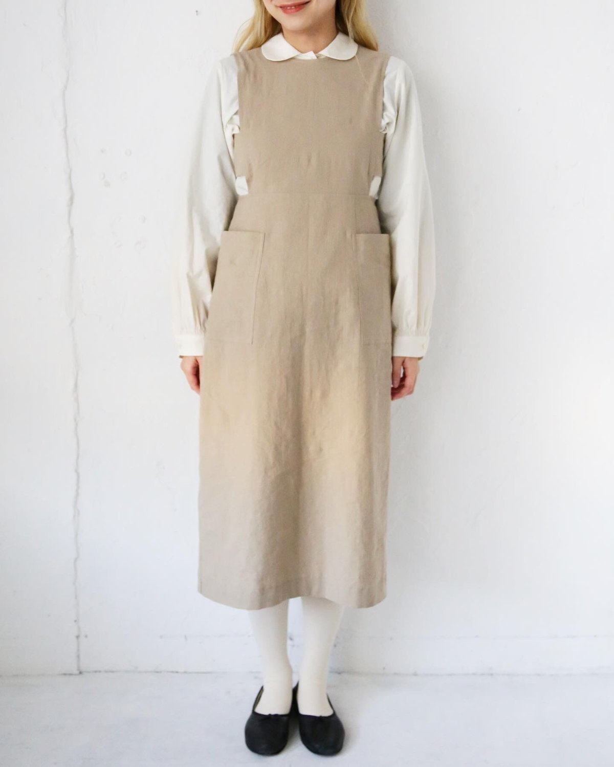 暮chic by futatsukukuri ボタンのワンピース(beige) | kot 暮chic by futatsukukuri ボタンのワンピース(beige) | kot