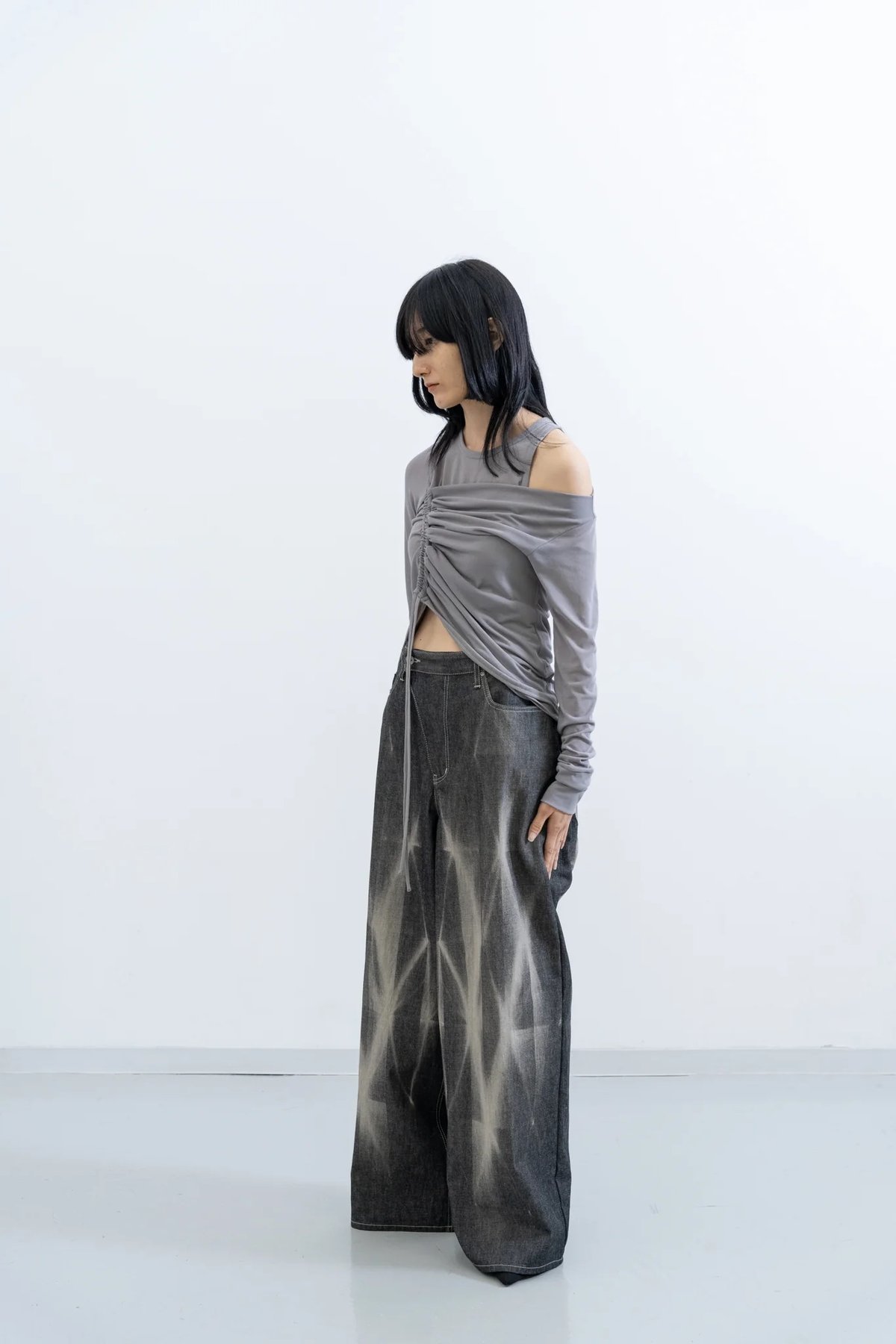 【新品未着用】L harapeco DENIM PANTS ブリーチ ハラペコ DENIM PANTS - ブリーチ | harapeco Store