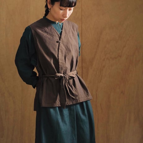 atsutoki(ハツトキ) |twill ティーブラウス グリーン hatsutoki
