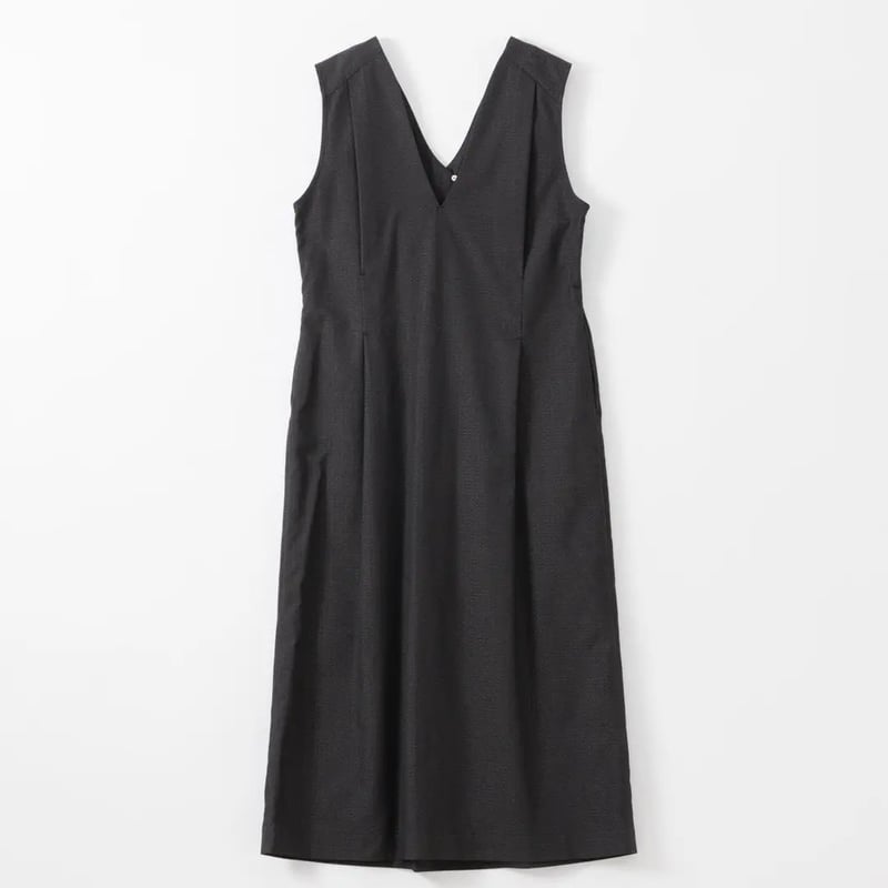 【中古】kujaku by Takuma Nishizaka ノースリーブカットソー ロング丈 ハイネック 無地 ハリ感 1 S 黒 ブラック hatsutoki 