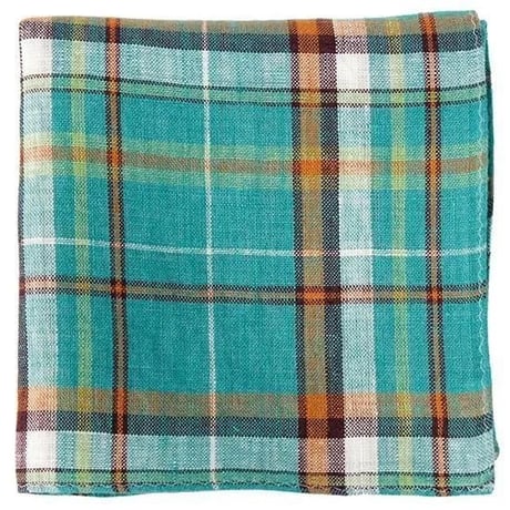 グレのハンカチ PICOT STITCH COLOR HANDKERCHIEF｜ランバンコレクション(メンズ