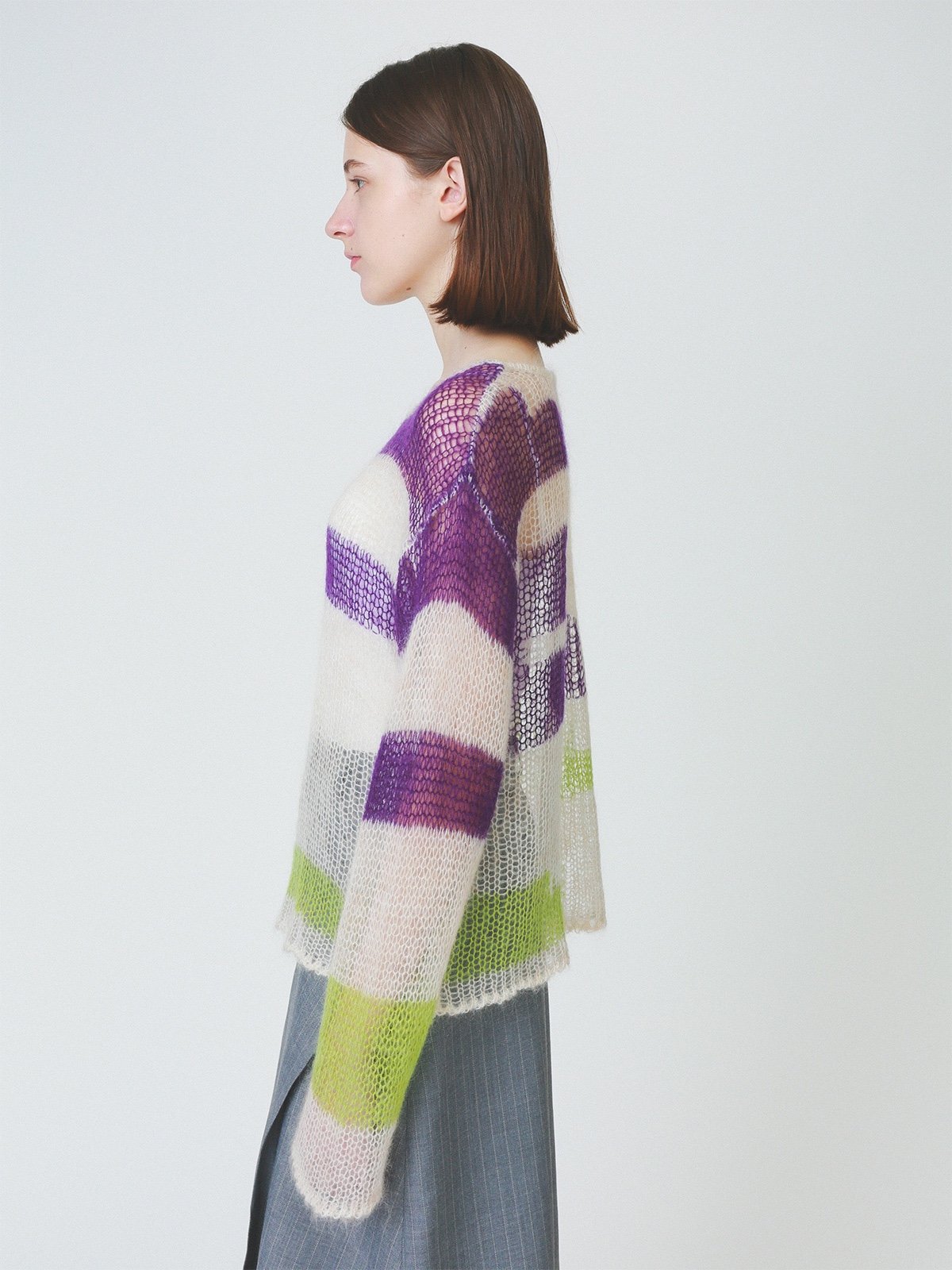 soduk patchwork knit tops スドーク soduk/スドーク】patchwork knit tops/パッチワークニットトップス