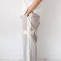 暮chic by futatsukukuri クロスラインパンツ 暮chic by futatsukukuri/ クロスラインパンツ（Black） | new