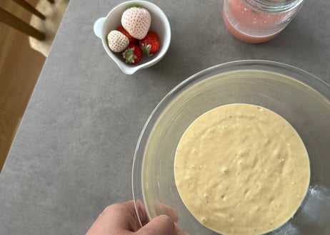 動画レッスン／いちご酵母のパンケーキ＆ワッフル