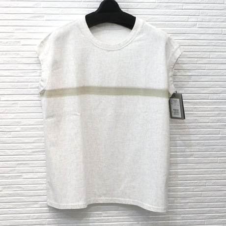 【PRIORITY】プライオリティ/ラインフレンチスリーブTシャツ/P52041HW/ カジュアル おしゃれ レディース ブランド 高級