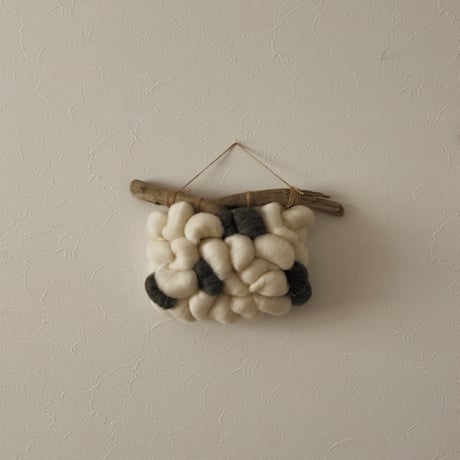 weavingtapestry（white&charcoal gray)
