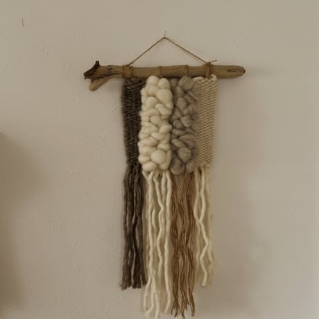 weavingtapestry (white&brown&gray)