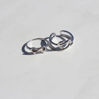 シルバーハチノジリングセット
