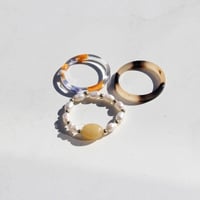 ビーズリングセット(イエロー)