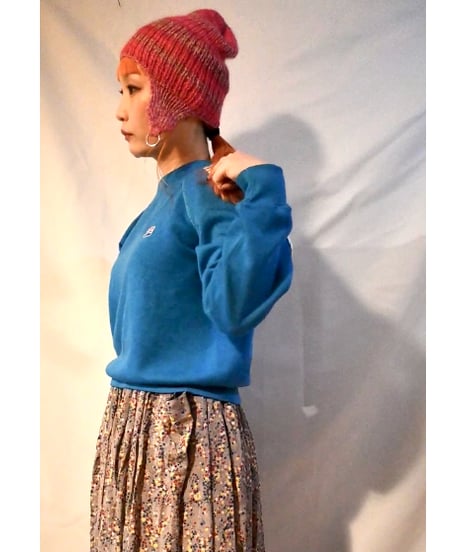 Compact ear muff knit cap  [ pink ]