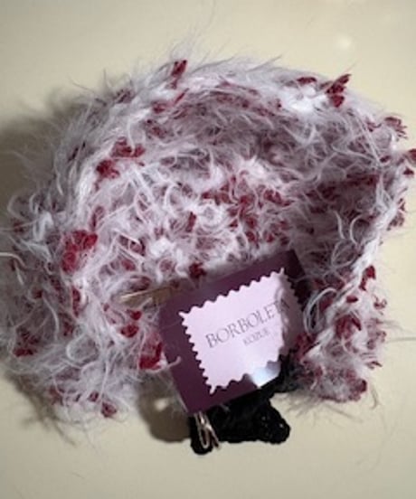 Fuwa Fuwa White×RED bonnet
