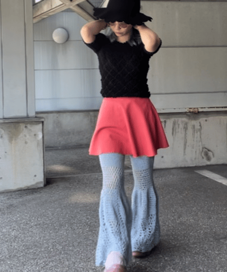 nuance flare pants　 brown