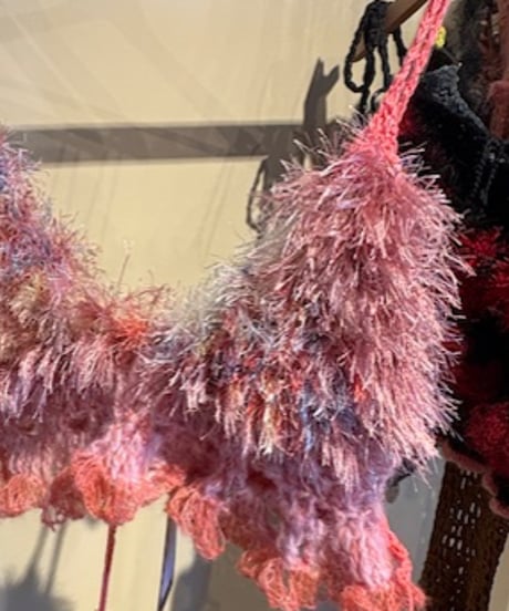 pink ふわふわbustier