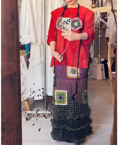granny long skirt