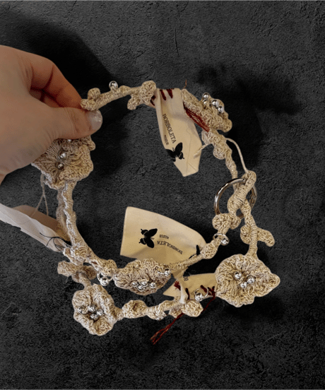 ぐるぐるFlower choker タグ