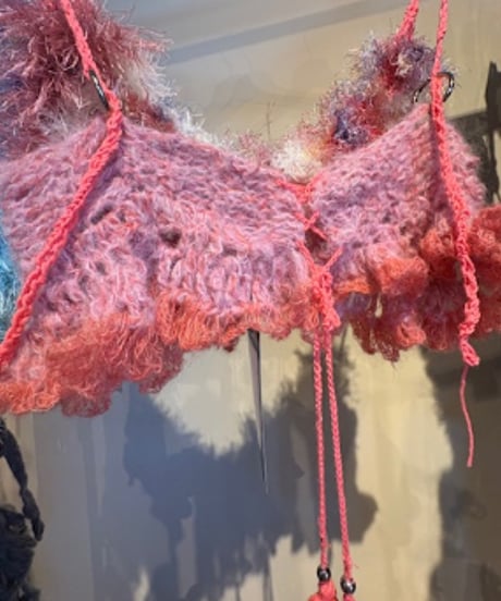 pink ふわふわbustier