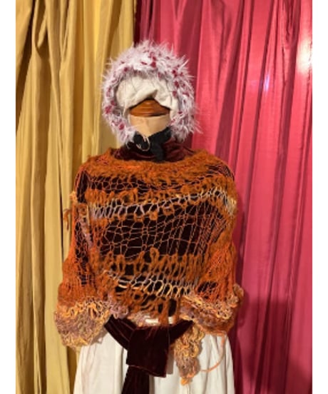 Fuwa Fuwa White×RED bonnet