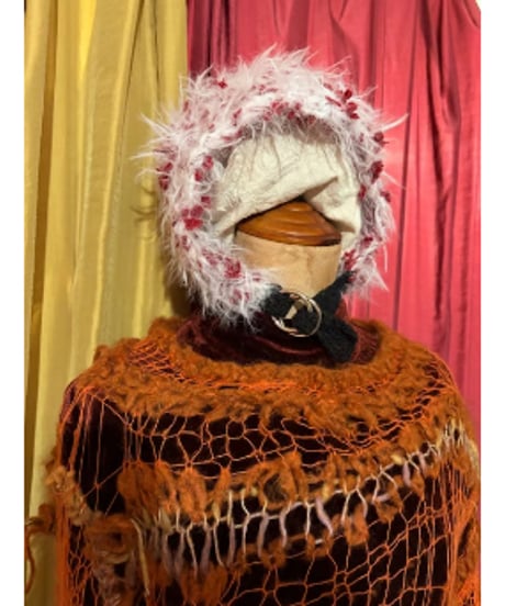 Fuwa Fuwa White×RED bonnet