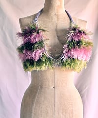 もけもけ bustier 【pink×green】