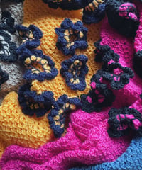 hole flower socks  sunyellow