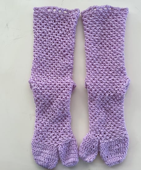 rhombus hole tabi socks