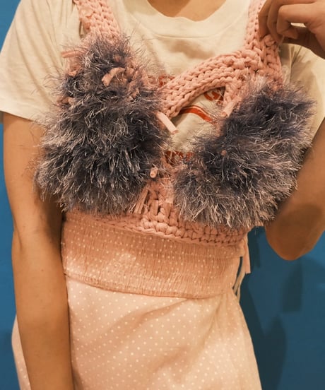 もけもけpink pink bustier