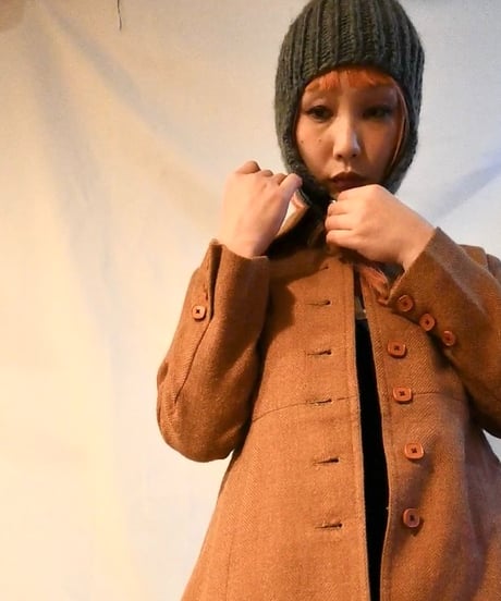 ear muff knit cap [ gray ]