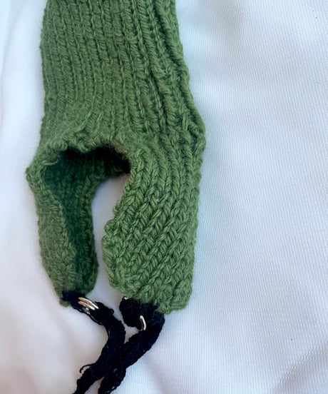 ear muff knit cap  （Green）