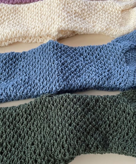 rhombus hole tabi socks