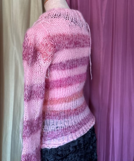 mohair boarder long sleeve tops