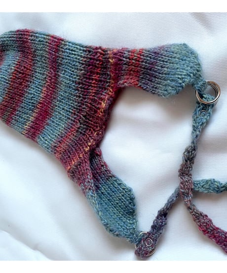 Compact ear muff knit cap  [ Blue ] size16.5㎝