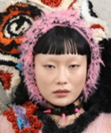 Fuwa Fuwa White×RED bonnet